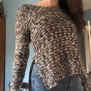 Arizona Jeans White and Black Speckled Sweater